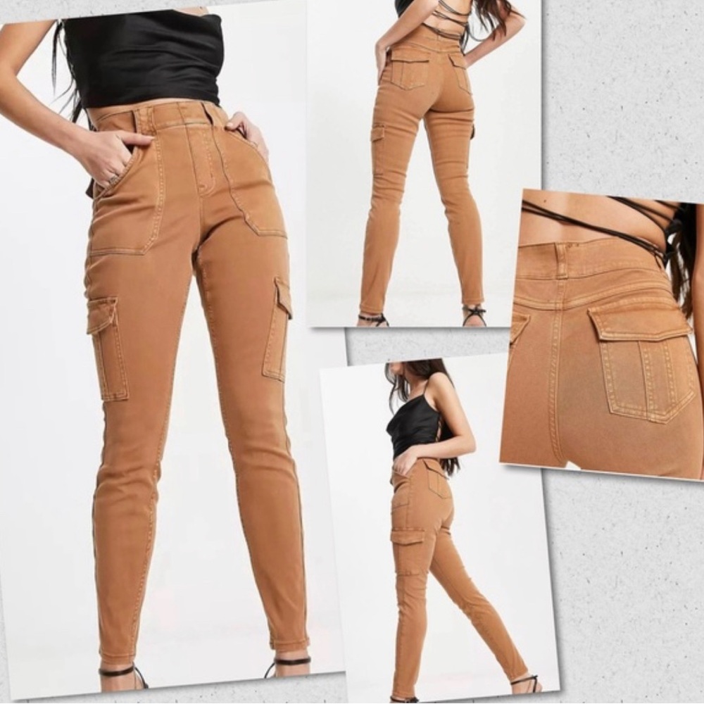 SPANX Women’s Stretch Twill Ankle Cargo Pants Size Large